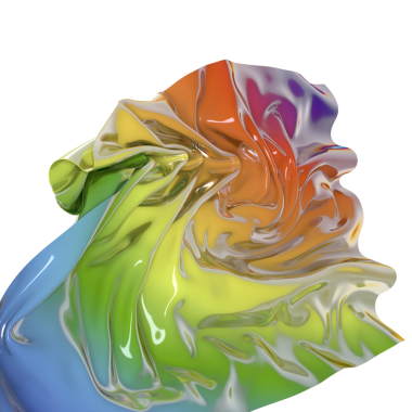 Sıvı tasarım şekilleri holografik 3d arka plan yanardöner duvar kağıdı bükülmüş