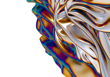 Sıvı tasarım şekilleri holografik 3d arka plan yanardöner duvar kağıdı bükülmüş