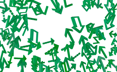 Soyut Yeşil oklar arka plan