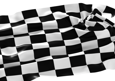  Siyah beyaz motorlu yarış bitiş bayrağı dalgalanması 