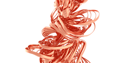 Soyut Bakır Tel Heykel: Girdap Metal Sanatı