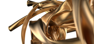 Lüksün altın kıvrımları parlak altın lüks dokular soyut