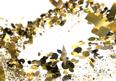 Altın ve Siyah Konfeti Kutlaması