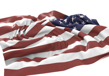 Yıldız ve Çizgili Amerikan Bayrağı Dalgalanıyor