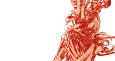 Soyut Gül Altın Metal Girdap ve Eğriler