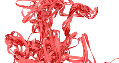 Soyut Kırmızı Kurdele Girdabı: Dinamik ve Zarif Tasarım