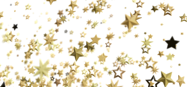 Beyaz Arkaplanda Düşen Altın Yıldızlar