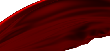 Beyaz arka plan üzerinde izole yumuşak zarif kırmızı kumaş