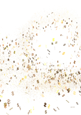 Soyut Altın Dolarlık İşaret Patlaması Arkaplanı