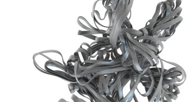 Soyut Gri Çarpık Kurdeleler