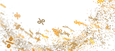 Altın Yüzdelik Sembolleri Patlayan Arkaplan