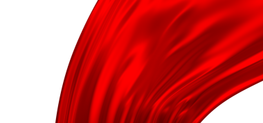 Soyut kırmızı kumaş rüzgarda sallanıyor.