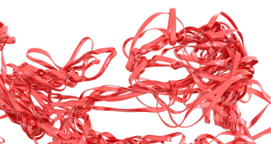 Soyut Kırmızı Metalik Kurdeleler, Parlak Doku