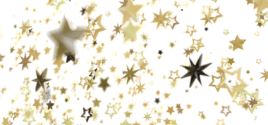 Beyaz Arkaplanda Düşen Altın Yıldızlar: Neşeli Parıltı