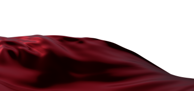 Büyük açılış töreni için beyaz zemin üzerinde kırmızı dalga ipeği kumaşı.