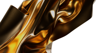 Soyut Altın Kumaş Dönen Tasarım Elemanı