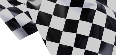 Siyah ve Beyaz Damalı Bayrak Kazanan Yarış Bitiyor