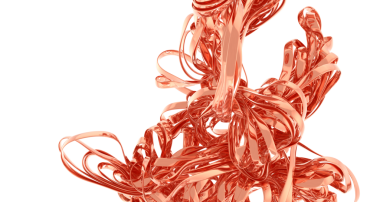 Soyut Bakır Metal Girdap: Modern Sanat Tasarımı