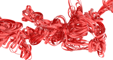 Soyut Kırmızı Metalik Kurdele Girdap Arkaplanı