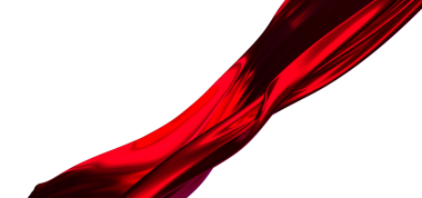 Beyaz zemin üzerinde zarif akışkan kırmızı ipek kumaş, tasarım ögesi