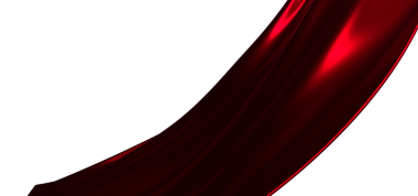 Beyaz zemin üzerinde zarif akışkan kırmızı ipek kumaş, tasarım ögesi