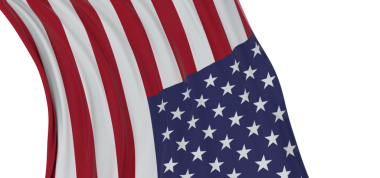 ABD ya da Amerika bayrağı arka plan kopya alanı ile