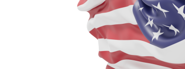 Amerikan Bayrağı Giydirilmiş Kumaş Döküm Arkaplanı