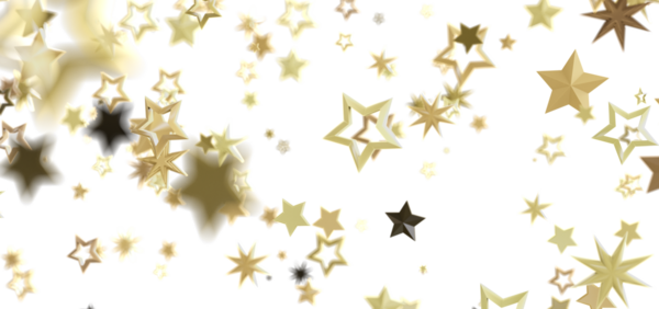 Beyaz Arkaplanda Düşen Altın Yıldızlar