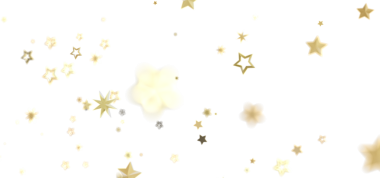 Beyaz zemin üzerine altın yıldız konfeti