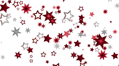 Kırmızı ve Gümüş Yıldızlar Arkaplanı