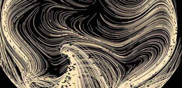 Soyut Girdap Çizgileri Sanatı