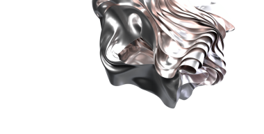 Soyut Gümüş ve Gül Altın Kaplama Kumaş