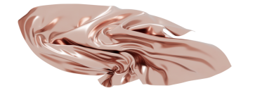 Rose Gold Kumaş Perdelenmiş Dönen Zarif Doku