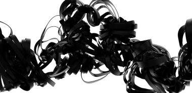 Soyut Siyah Kurdele Kaosu: 3B Hazırlama