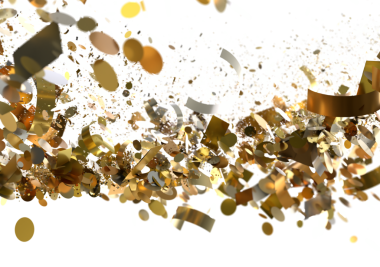 Altın Konfeti Patlaması Kutlama Partisi Arkaplanı