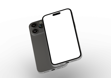 Boş Ekran ile Modern Smartphone Mockup