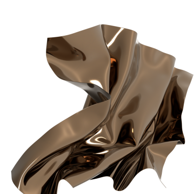 Soyut Kahverengi Metalik Kumaş Örtü