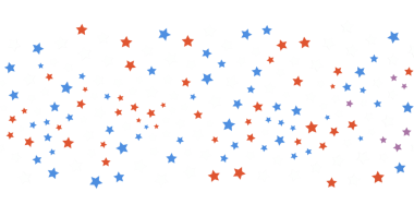 Renkli XMAS yıldızları arka plan, parlayan ışıklar konfetileri düşüyor. Sihirli, parlayan, uçan noel yıldızları. 