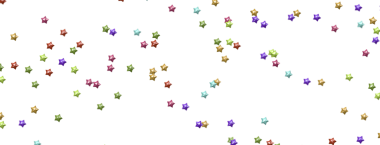 Renkli yıldızlar arka plan, parlayan ışıklar konfeti düşüşü. Sihirli, parlayan, uçan noel yıldızları. 