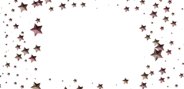 Beyaz Arkaplana Dağılmış Gül Altın Yıldızlar