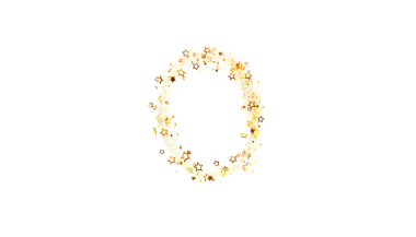 Kutlama için Altın Yıldız patlaması Çerçevesi