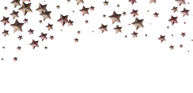 Düşen Gül Altın Yıldızlar Beyaz Arkaplanda