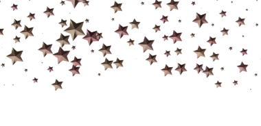 Düşen Kahverengi Yıldızlar Beyaz Arkaplan Festivali Tasarımı