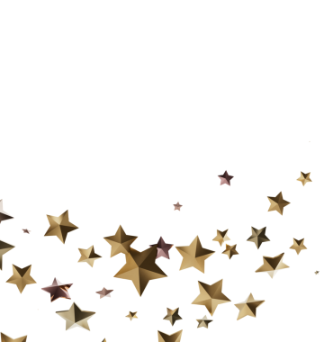 Beyaz Arkaplanda Altın ve Bronz Yıldızlar Dağıtıldı