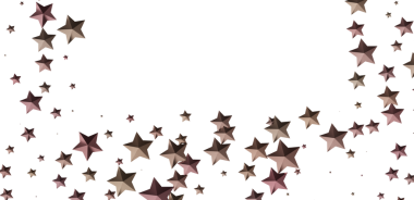 Düşen Gül Altın Yıldızlar Beyaz Arkaplan