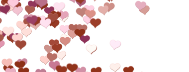  Düşen aşk konfetisi 3 boyutlu illüstrasyon 