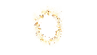 Altın Yıldız Konfeti Şenlik Tasarımı Çerçevesi