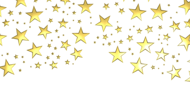 XMAS yıldızları arka planda, parlayan ışıklar konfetileri düşüyor. Sihirli, parlayan, uçan noel yıldızları. 