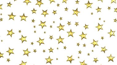 XMAS Stars - yıldızların arka planı, parlayan ışıklar konfetileri. Sihirli, parlayan, uçan noel yıldızları. 