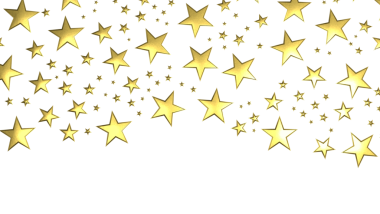 XMAS Stars - yıldızların arka planı, parlayan ışıklar konfetileri. Sihirli, parlayan, uçan noel yıldızları. 